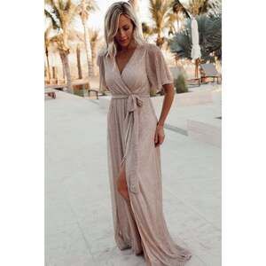 Baltic Born Grace Sparkle Gown | Champagne | Size L